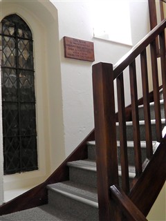 St Andrew's Centre - stairs to the John Summers-Gill Room