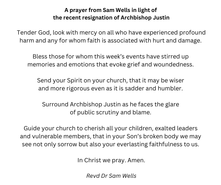 A prayer from Sam Wells