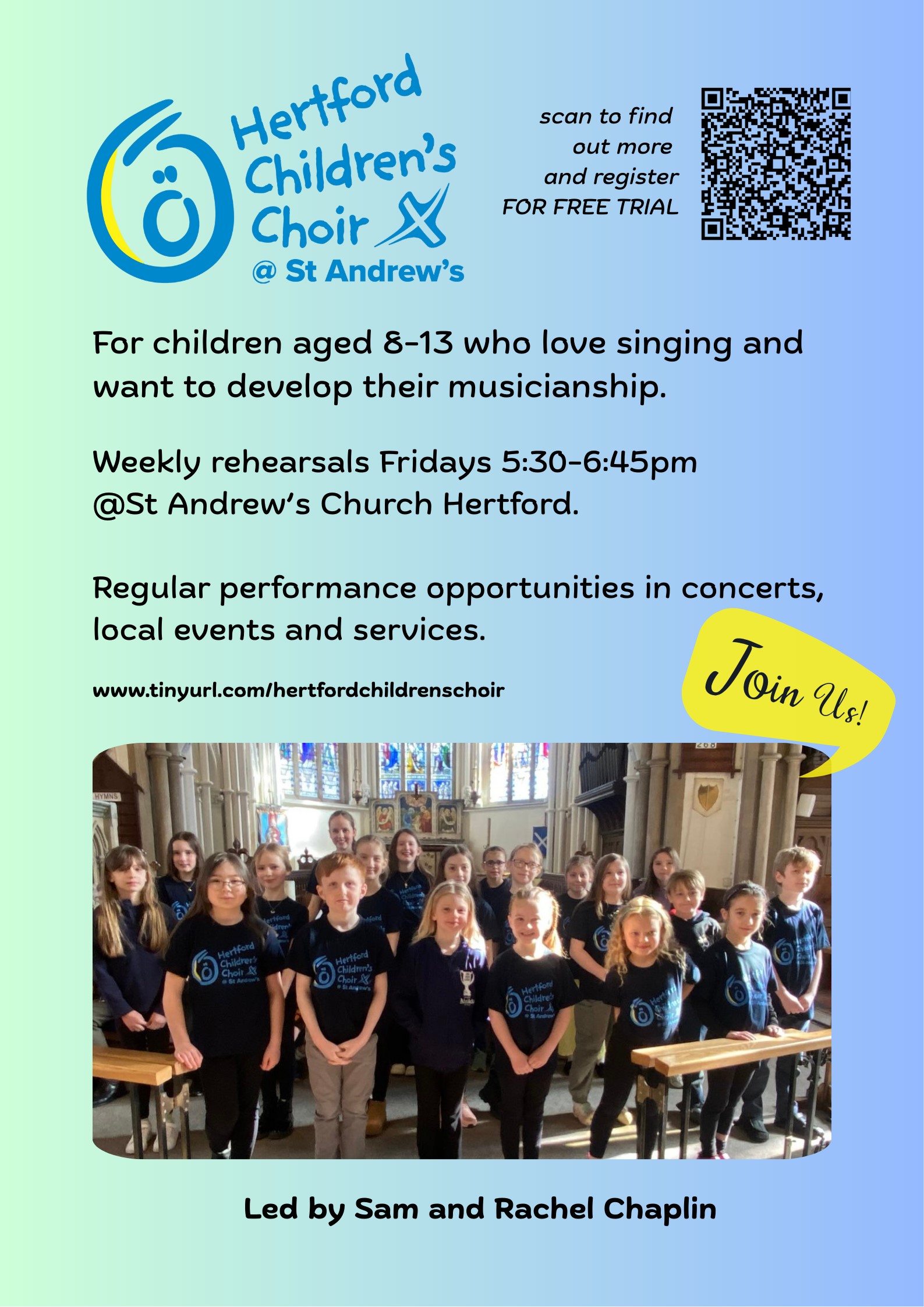 Children's Choir poster NEW Ma