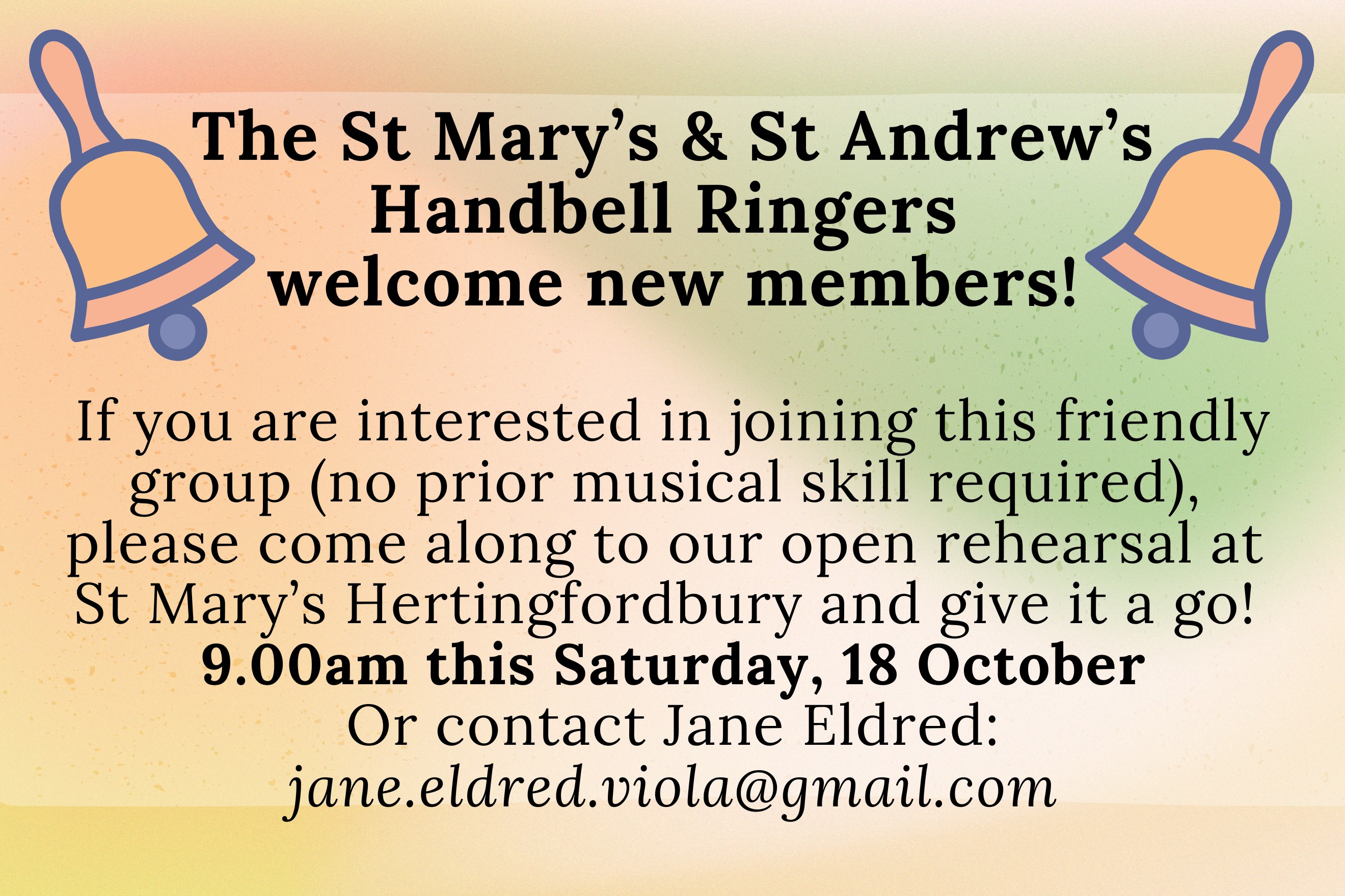 Handbell Ringers Open Rehearsa
