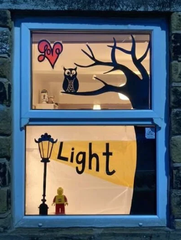 Streets of Light window love a