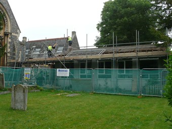 HallExteriorRoofWork210613